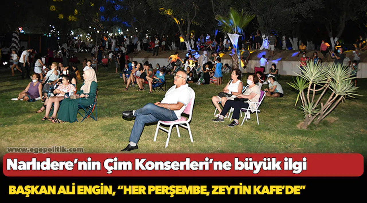 Narlıdere’nin Çim Konserleri’ne büyük ilgi