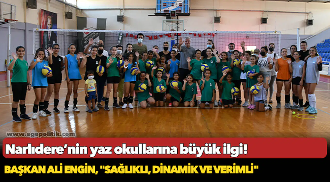 Narlıdere’nin yaz okullarına büyük ilgi!