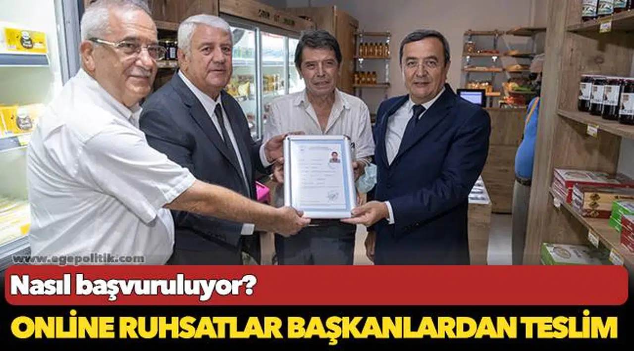Online ruhsatlar başkanlardan teslim
