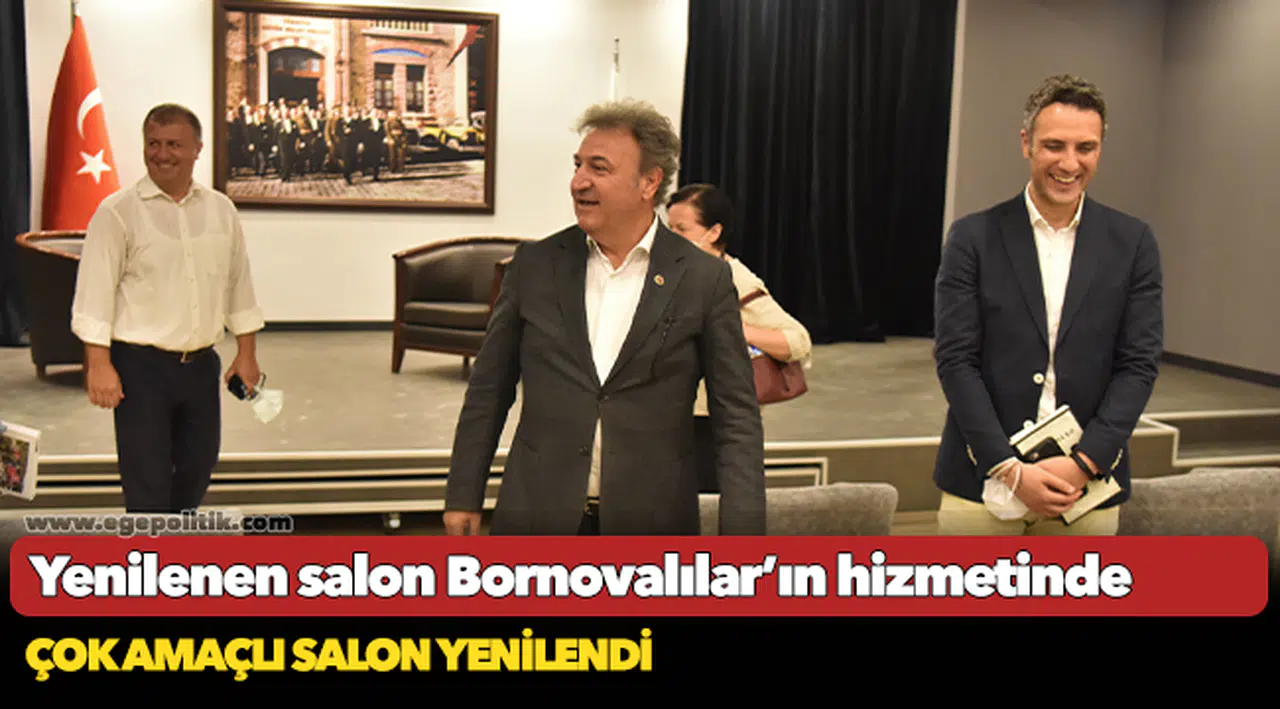 Yenilenen salon Bornovalılar’ın hizmetinde