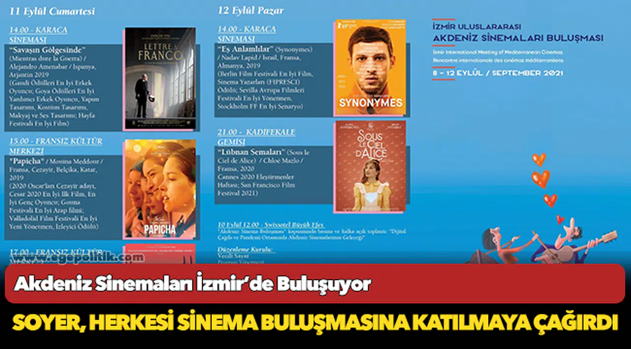 Akdeniz Sinemaları İzmir’de Buluşuyor
