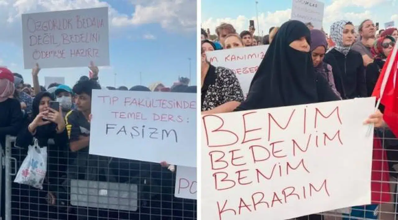 Aşı karşıtları Maltepe'de toplandı, Dilipak konuşma yaptı