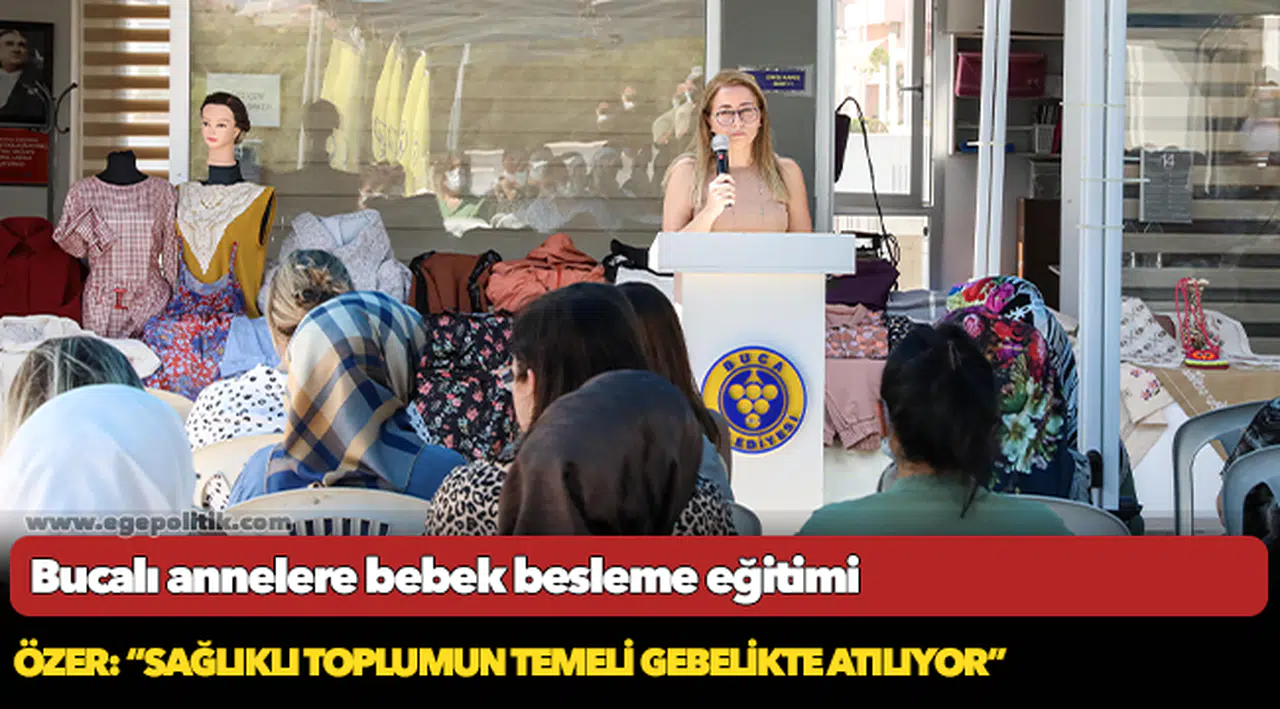 Bucalı annelere bebek besleme eğitimi