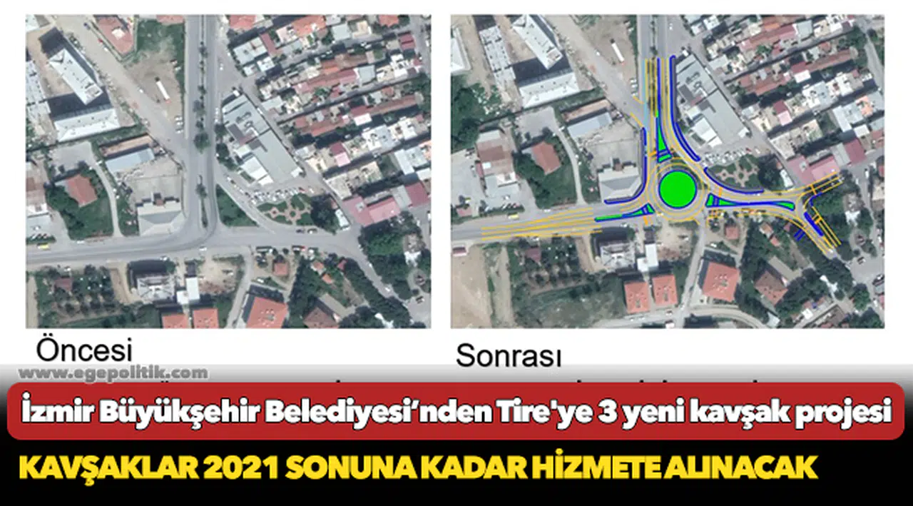 İzmir Büyükşehir Belediyesi’nden Tire'ye 3 yeni kavşak projesi