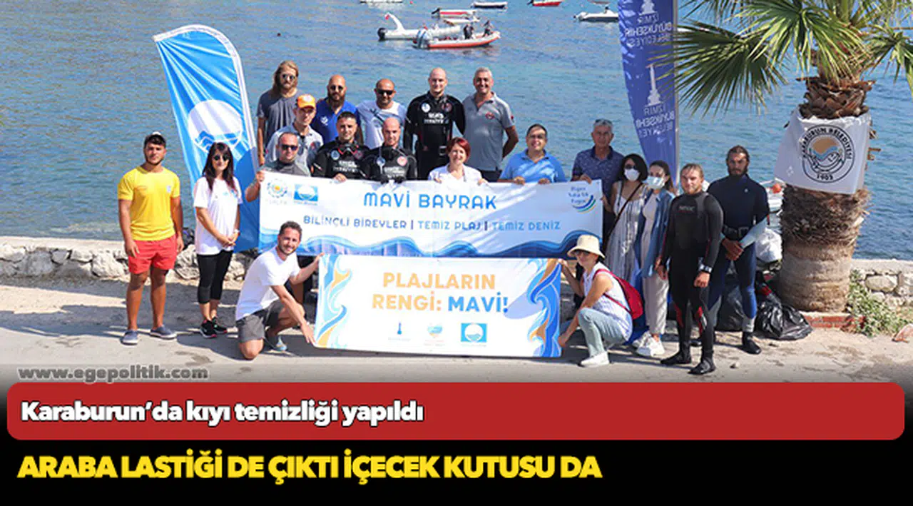 Karaburun’da kıyı temizliği yapıldı