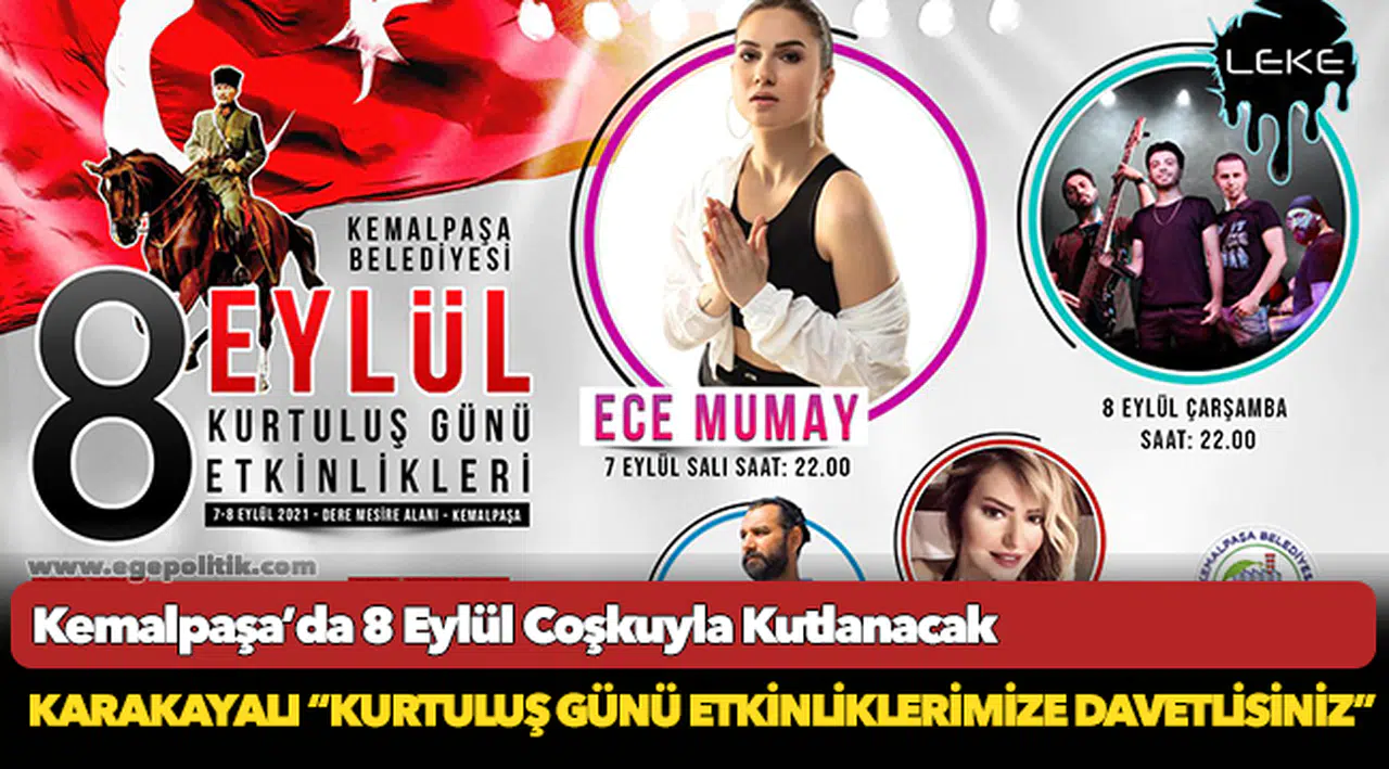 Kemalpaşa’da 8 Eylül Coşkuyla Kutlanacak