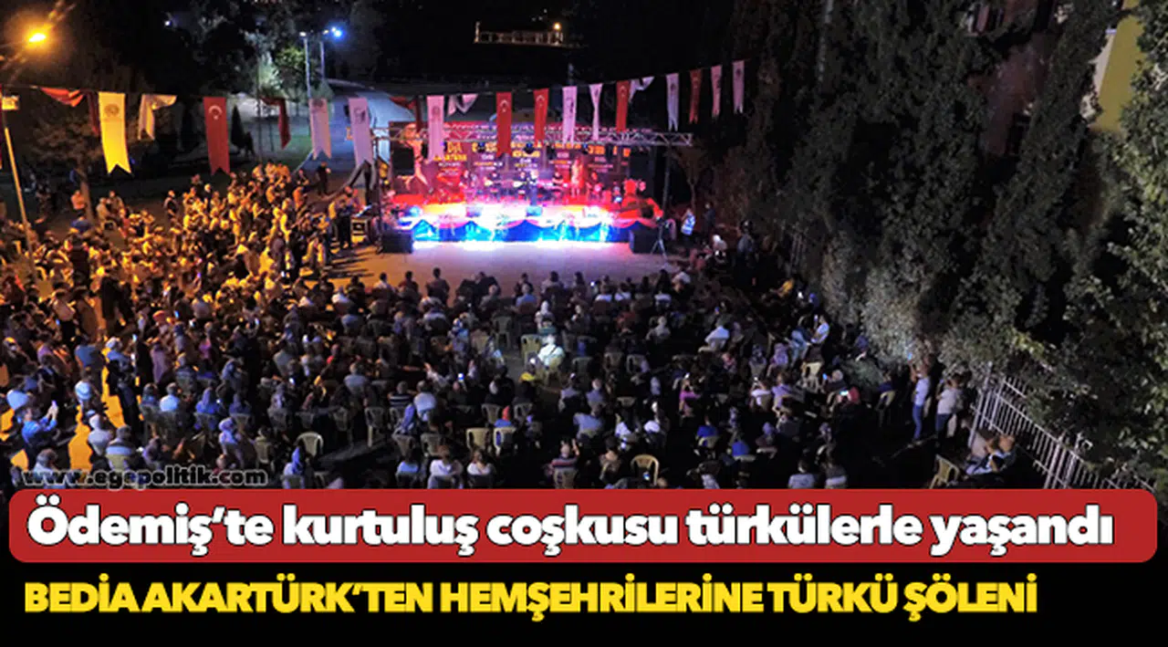 Ödemiş’te kurtuluş coşkusu türkülerle yaşandı