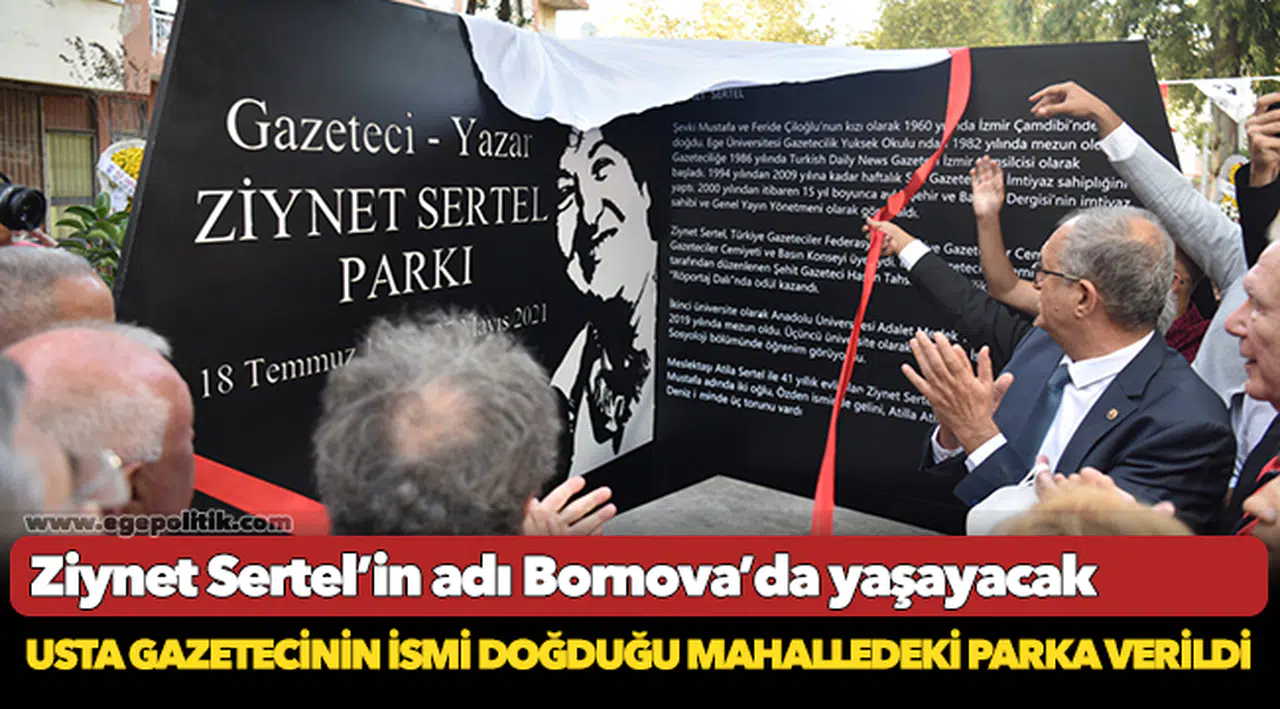 Ziynet Sertel’in adı Bornova’da yaşayacak