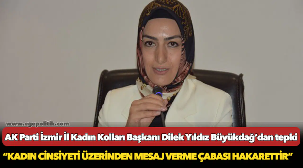 AK Partili Büyükdağ'dan, kadın görselli paylaşıma tepki