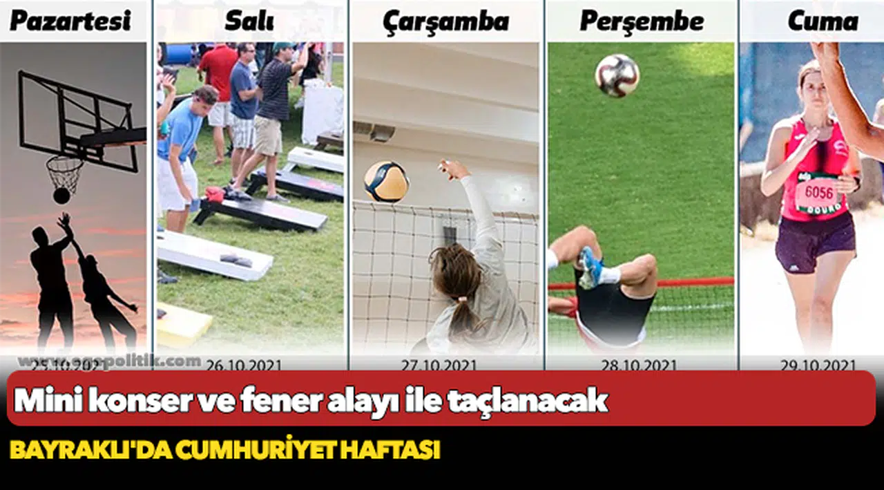Bayraklı'da Cumhuriyet Haftası