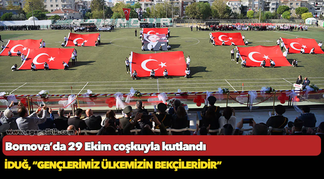 Bornova’da 29 Ekim coşkuyla kutlandı