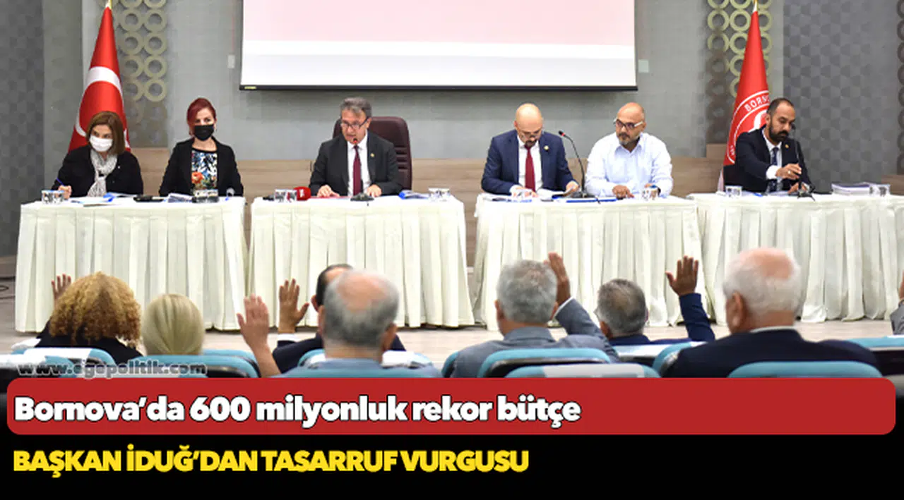 Bornova’da 600 milyonluk rekor bütçe