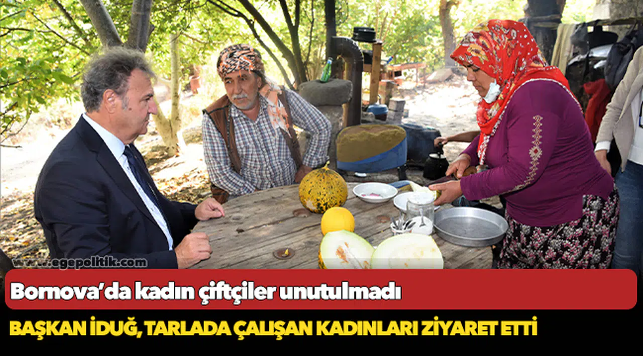 Bornova’da kadın çiftçiler unutulmadı