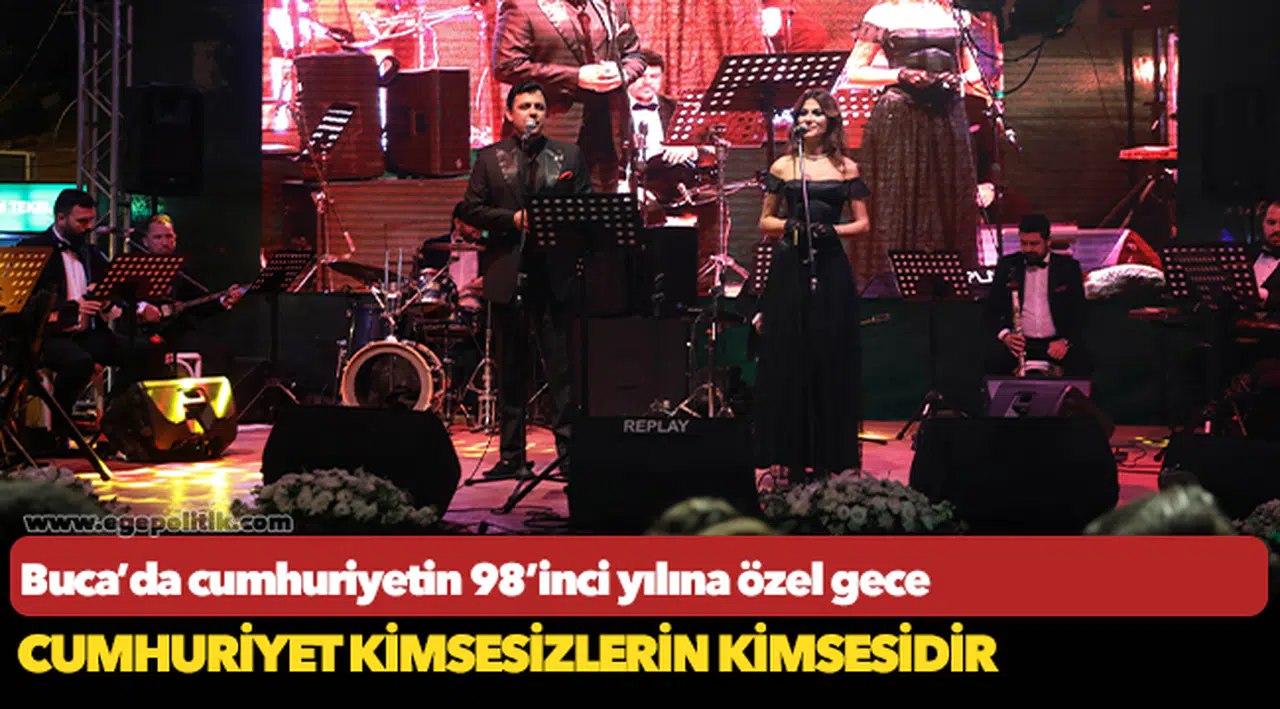 Buca’da cumhuriyetin 98’inci yılına özel gece