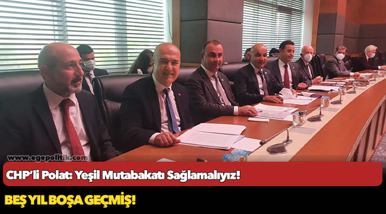 CHP’li Polat: Yeşil Mutabakatı Sağlamalıyız!