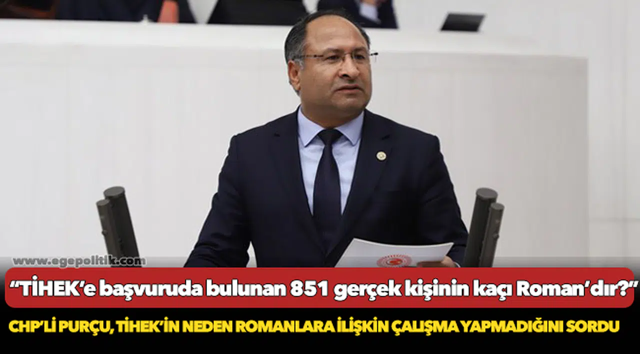 CHP’Lİ PURÇU, TİHEK’İN NEDEN ROMANLARA İLİŞKİN ÇALIŞMA YAPMADIĞINI SORDU