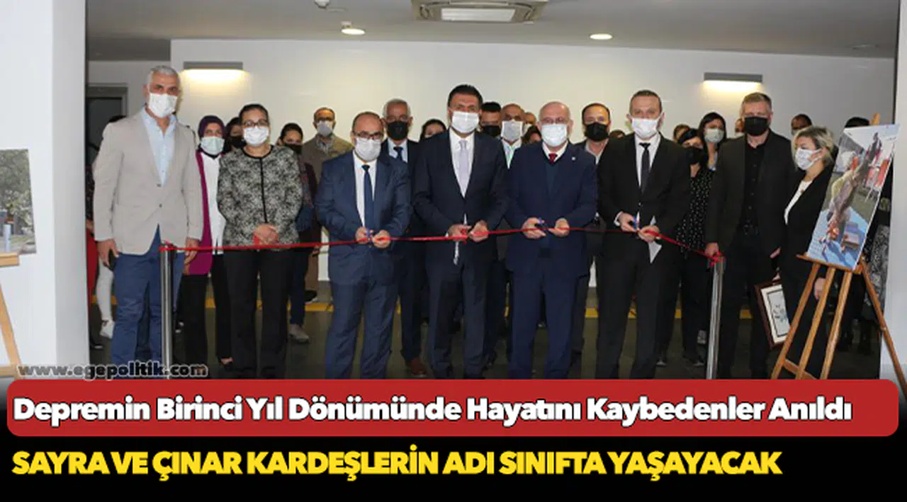 Depremin Birinci Yıl Dönümünde Hayatını Kaybedenler Anıldı