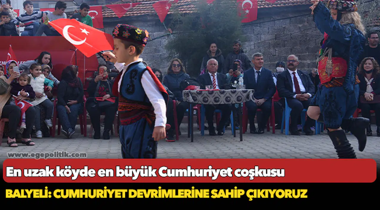 En uzak köyde en büyük Cumhuriyet coşkusu