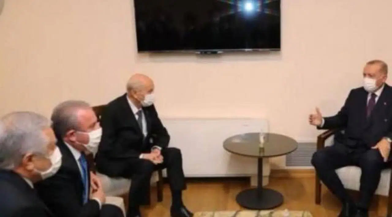 Erdoğan, Bahçeli ile görüştü