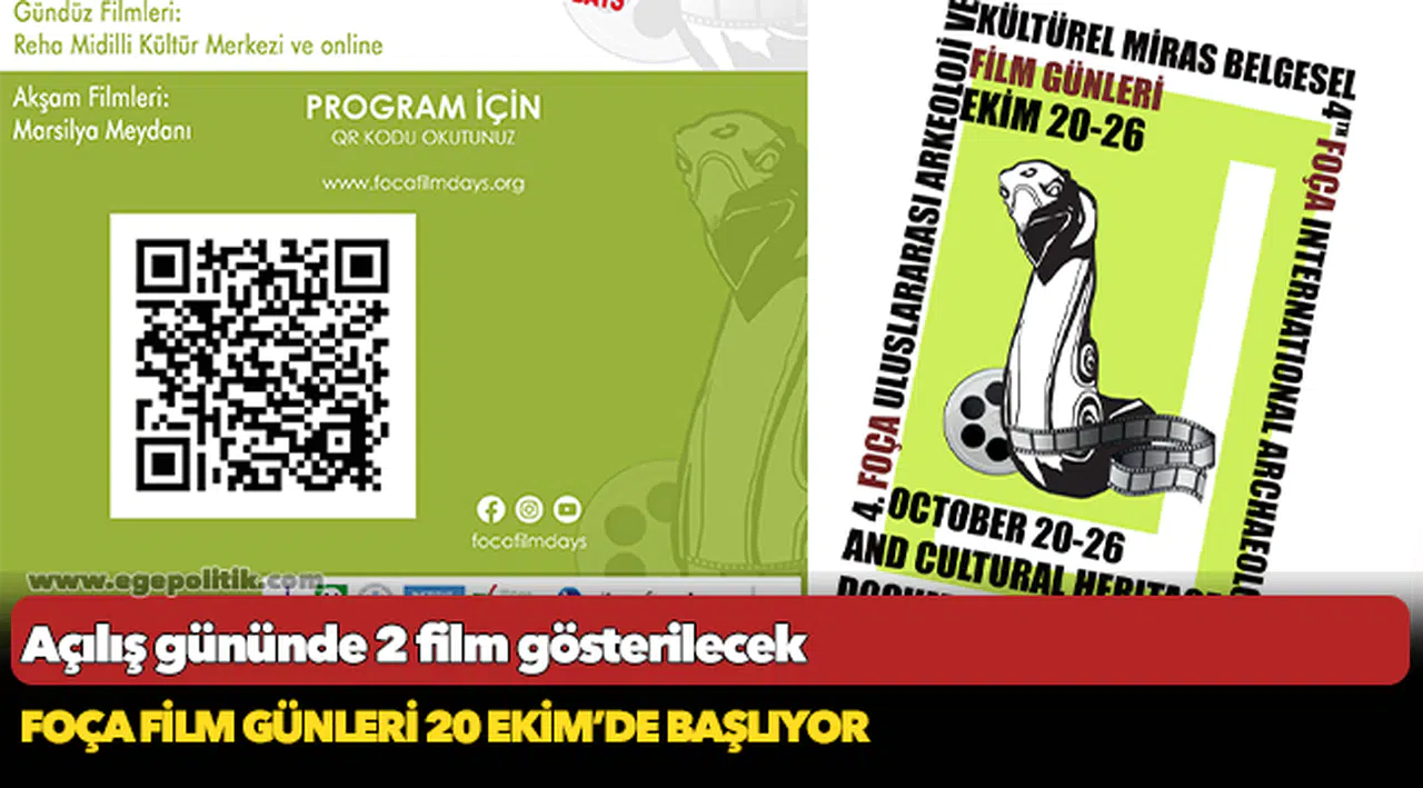 FOÇA FİLM GÜNLERİ 20 EKİM’DE BAŞLIYOR
