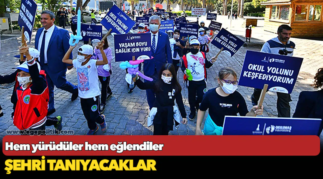 Hem yürüdüler hem eğlendiler