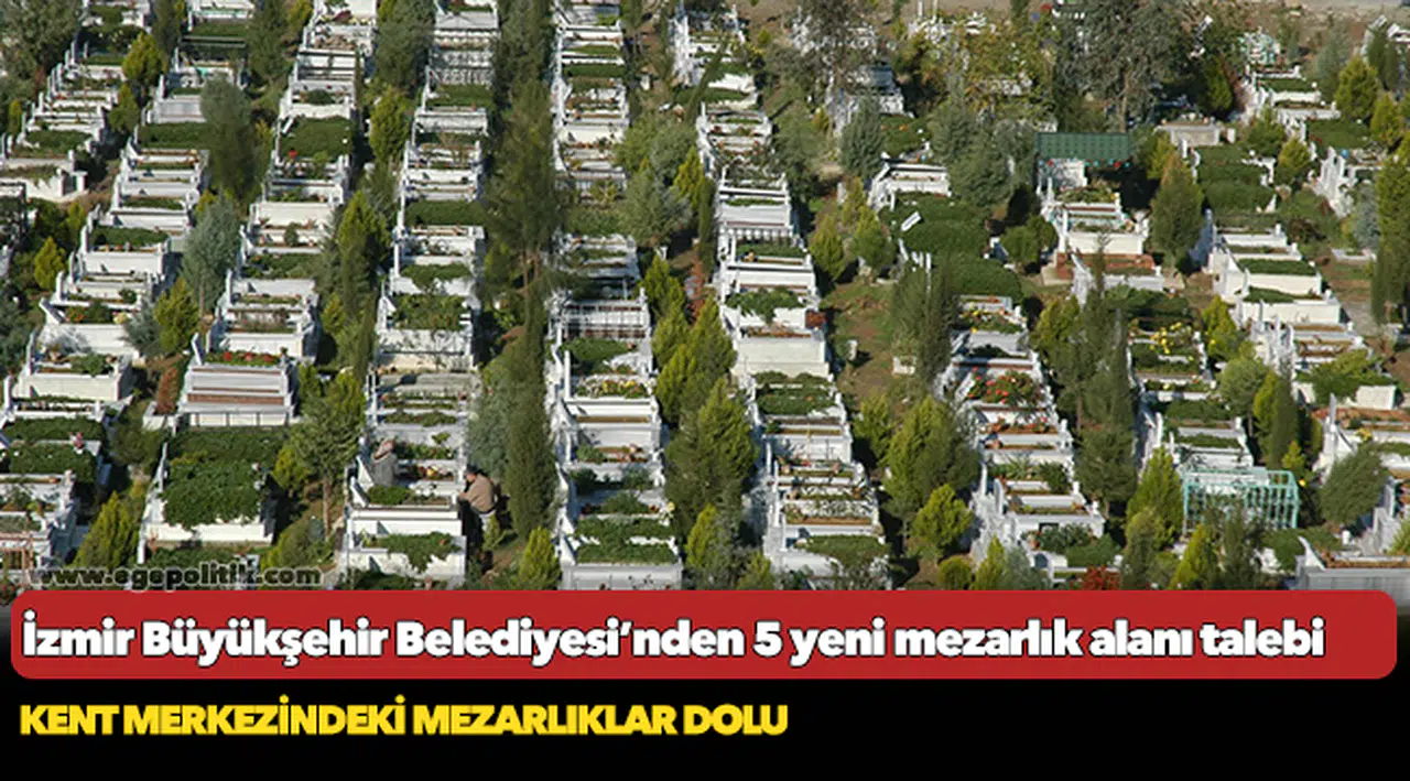 İzmir Büyükşehir Belediyesi’nden 5 yeni mezarlık alanı talebi