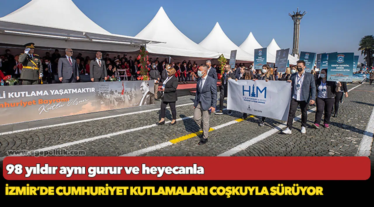 İzmir’de Cumhuriyet kutlamaları coşkuyla sürüyor