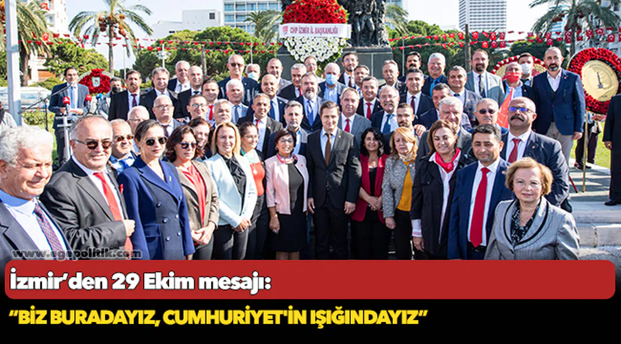İzmir’den 29 Ekim mesajı: “Biz buradayız, Cumhuriyet'in ışığındayız”