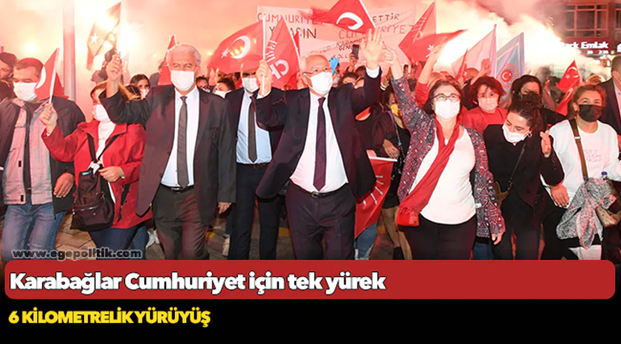 Karabağlar Cumhuriyet için tek yürek