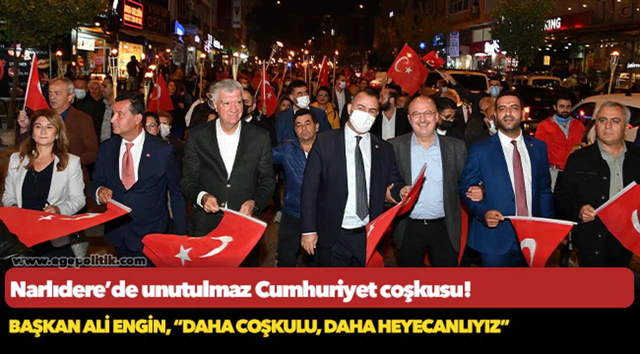Narlıdere’de unutulmaz Cumhuriyet coşkusu!