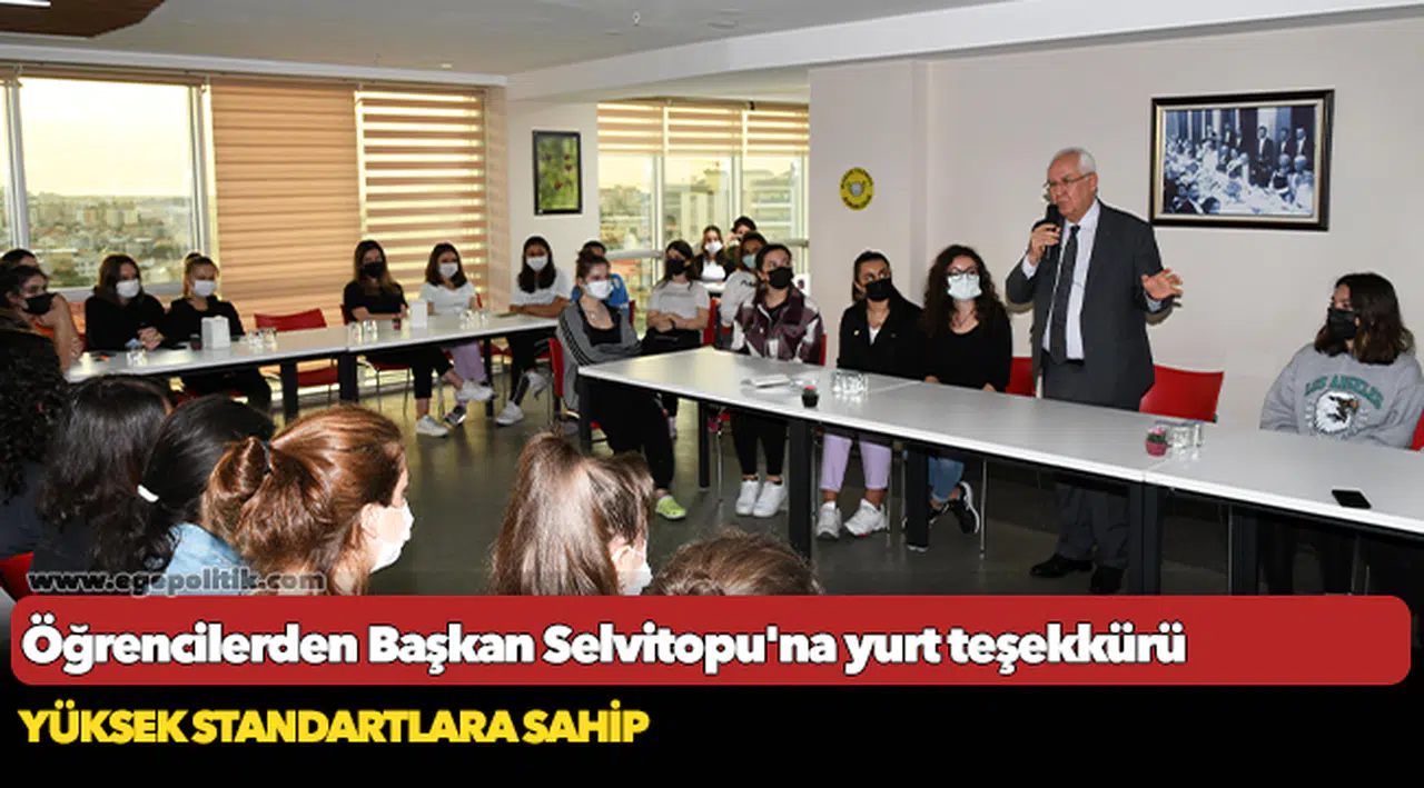 Öğrencilerden Başkan Selvitopu'na yurt teşekkürü