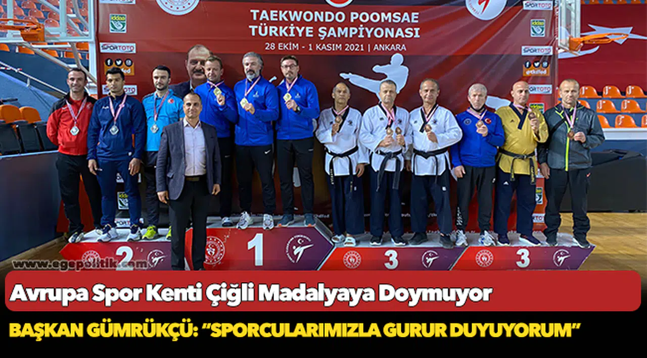 Avrupa Spor Kenti Çiğli Madalyaya Doymuyor