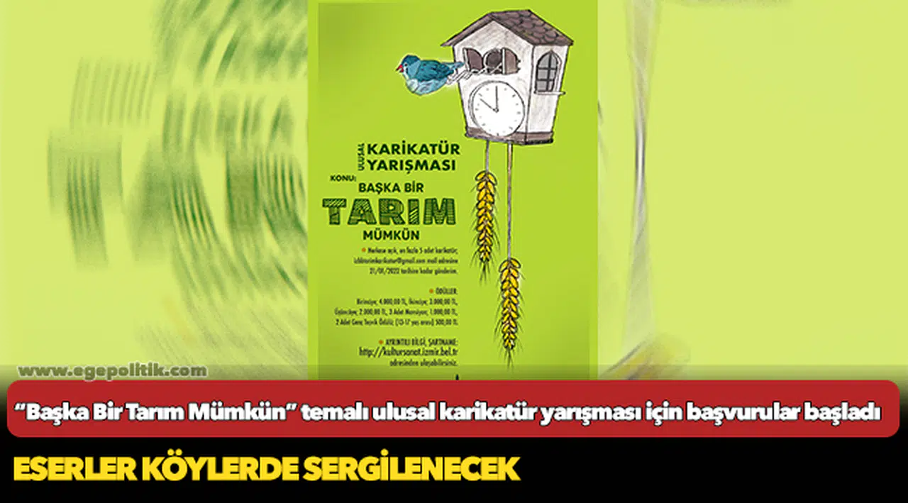 “Başka Bir Tarım Mümkün” temalı ulusal karikatür yarışması için başvurular başladı