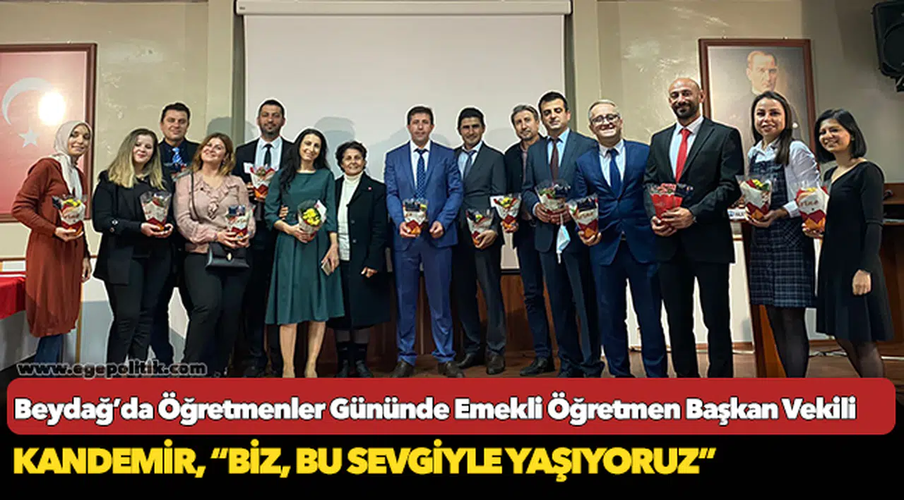 Beydağ’da Öğretmenler Gününde Emekli Öğretmen Başkan Vekili