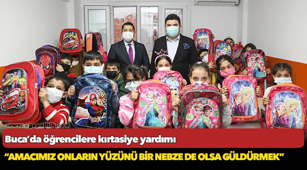 Buca Belediyesi’nden öğrencilere kırtasiye desteği