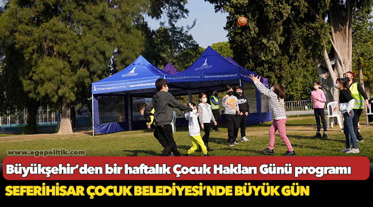 Büyükşehir’den bir haftalık Çocuk Hakları Günü programı
