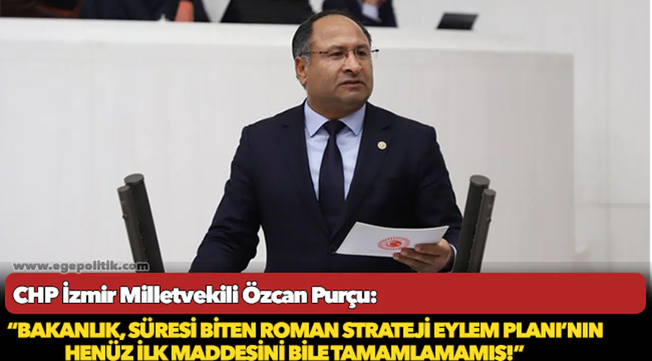 CHP'Lİ PURÇU: "BAKANLIK, SÜRESİ BİTEN ROMAN STRATEJİ EYLEM PLANI'NIN HENÜZ İLK MADDESİNİ BİLE TAMAMLAMAMIŞ!"
