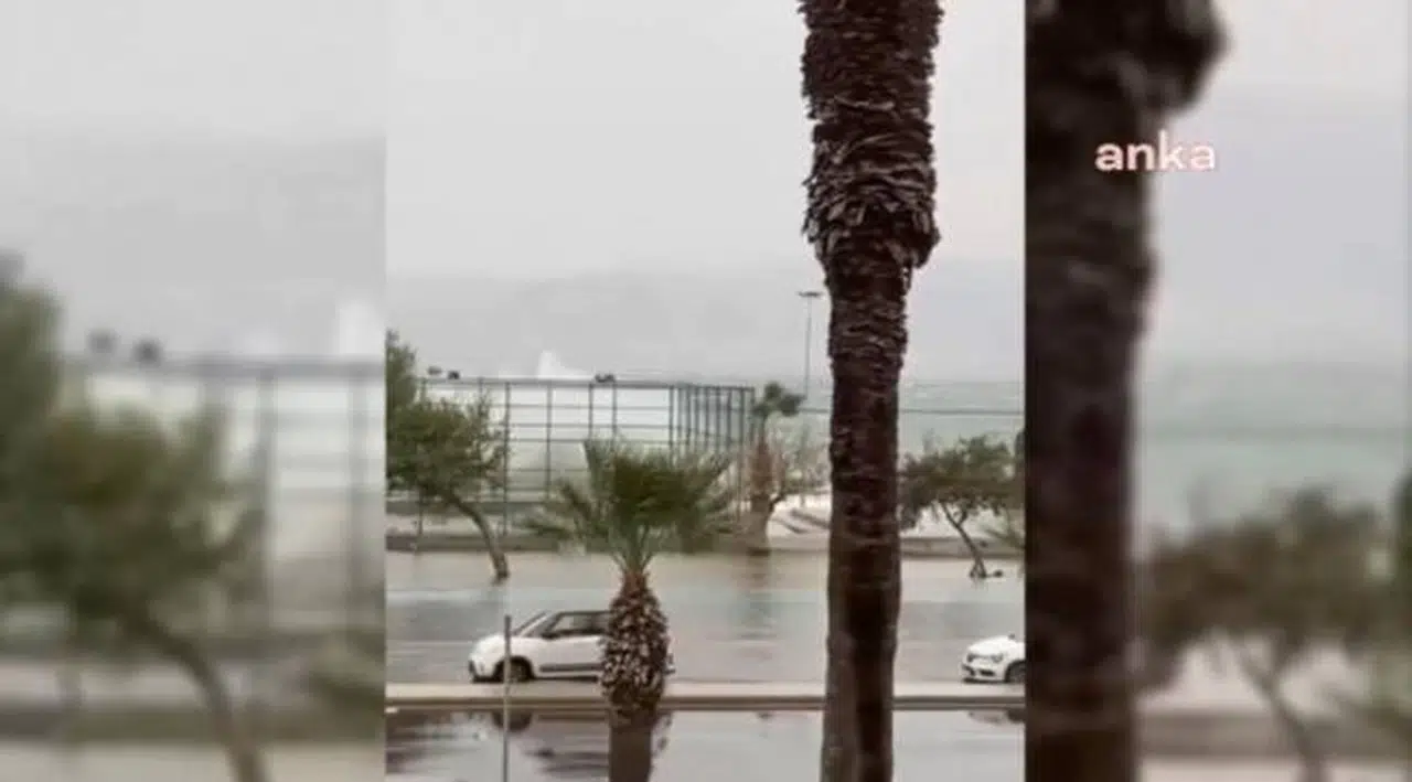İzmir'de fırtına etkili oluyor