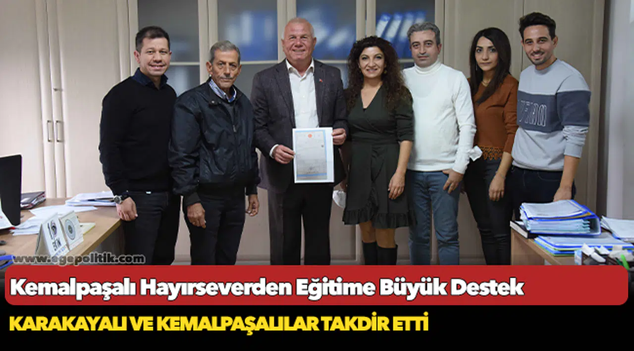 Kemalpaşalı Hayırseverden Eğitime Büyük Destek