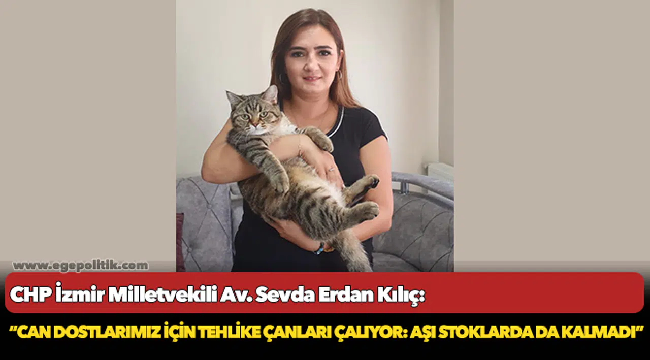 Kılıç: “Can dostlarımız için tehlike çanları çalıyor: Aşı stoklarda da kalmadı”