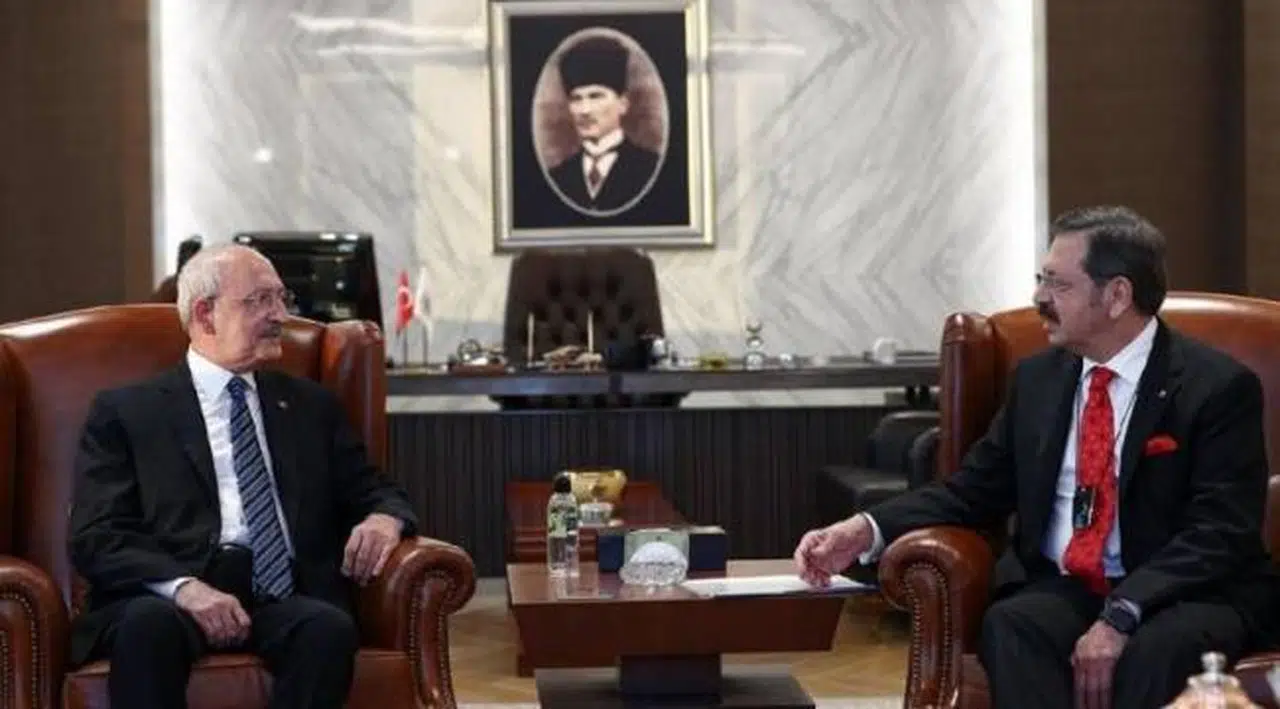 Kılıçdaroğlu TOBB Başkanı'yla görüştü: İstihdam yaratana her zaman saygımız var