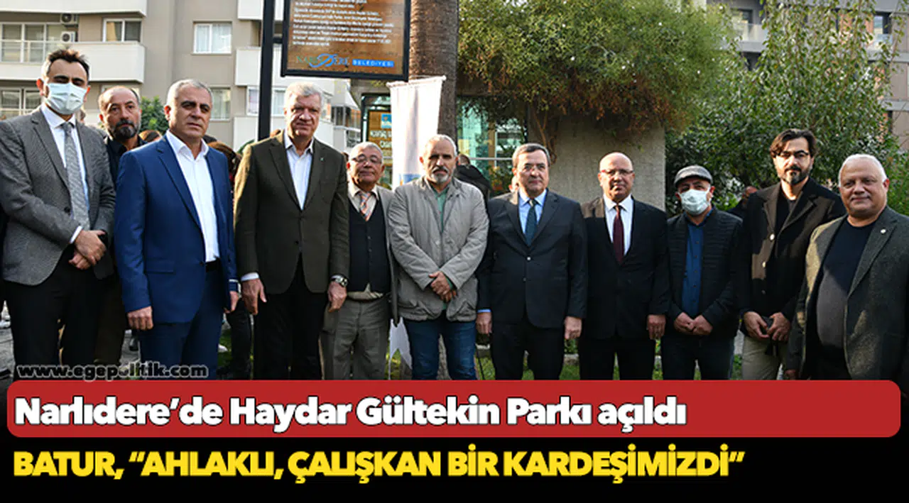 Narlıdere’de Haydar Gültekin Parkı açıldı