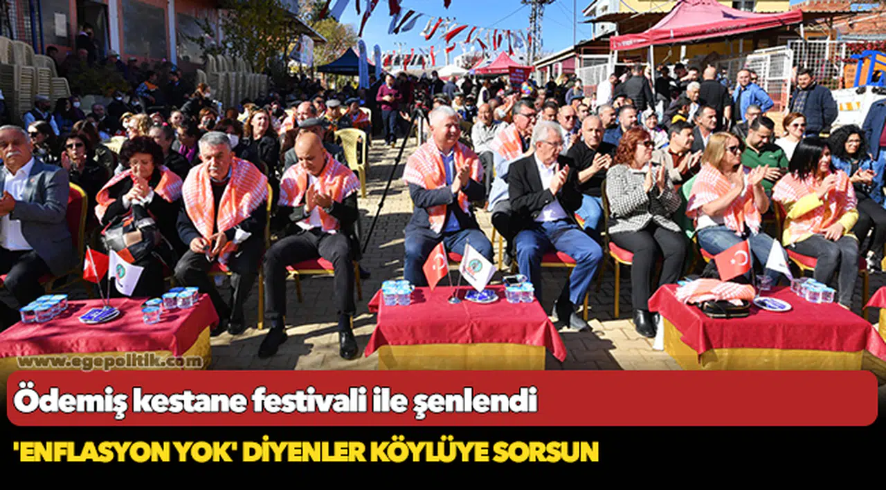 Ödemiş kestane festivali ile şenlendi