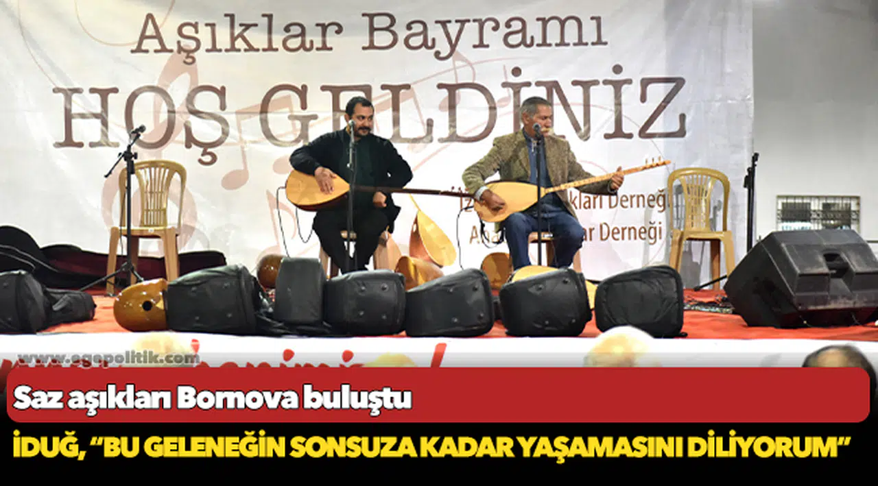 Saz aşıkları Bornova buluştu