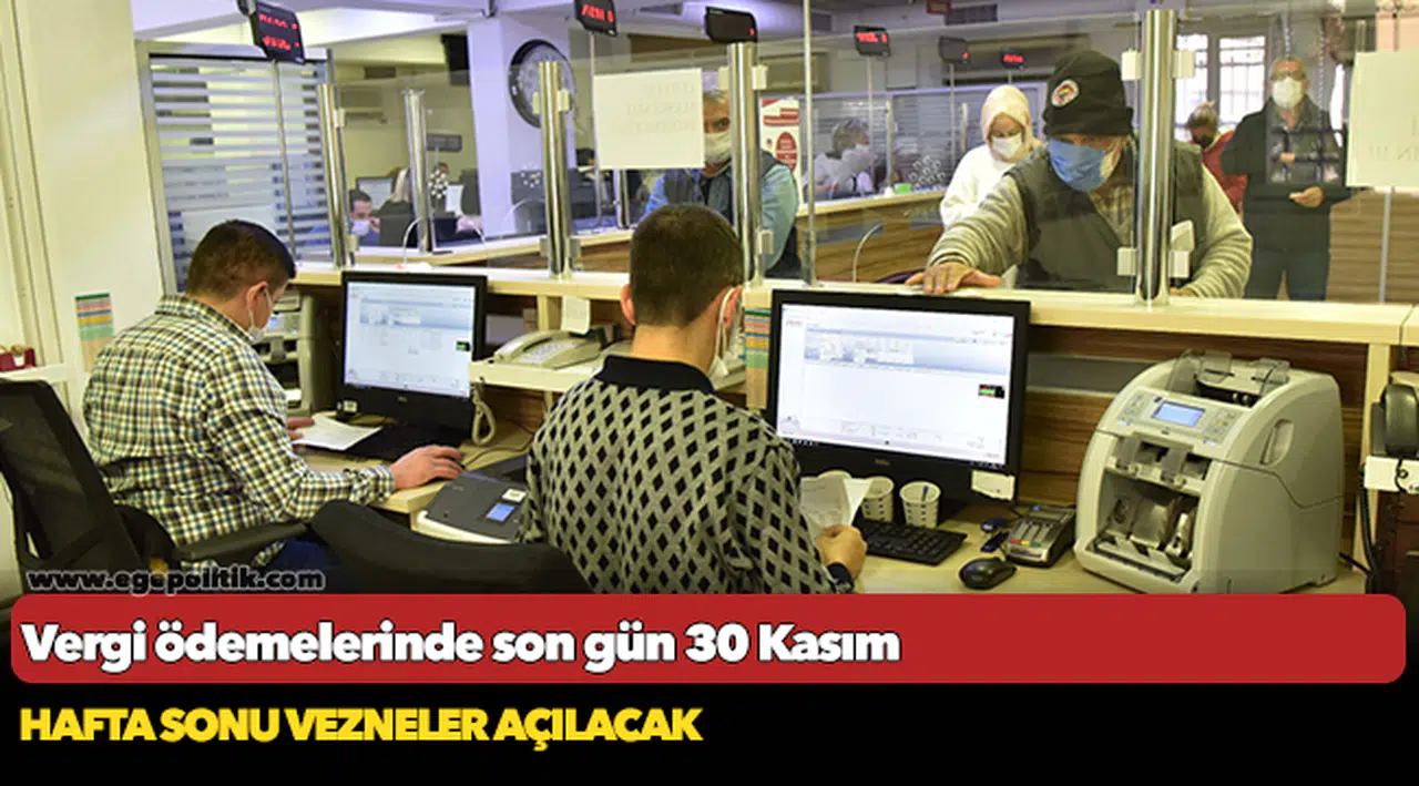 Vergi ödemelerinde son gün 30 Kasım