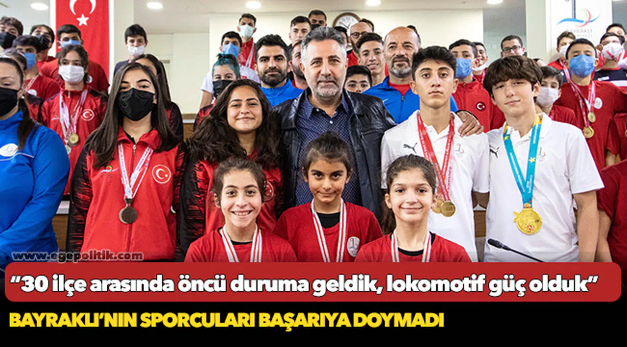 Bayraklı'nın sporcuları başarıya doymadı