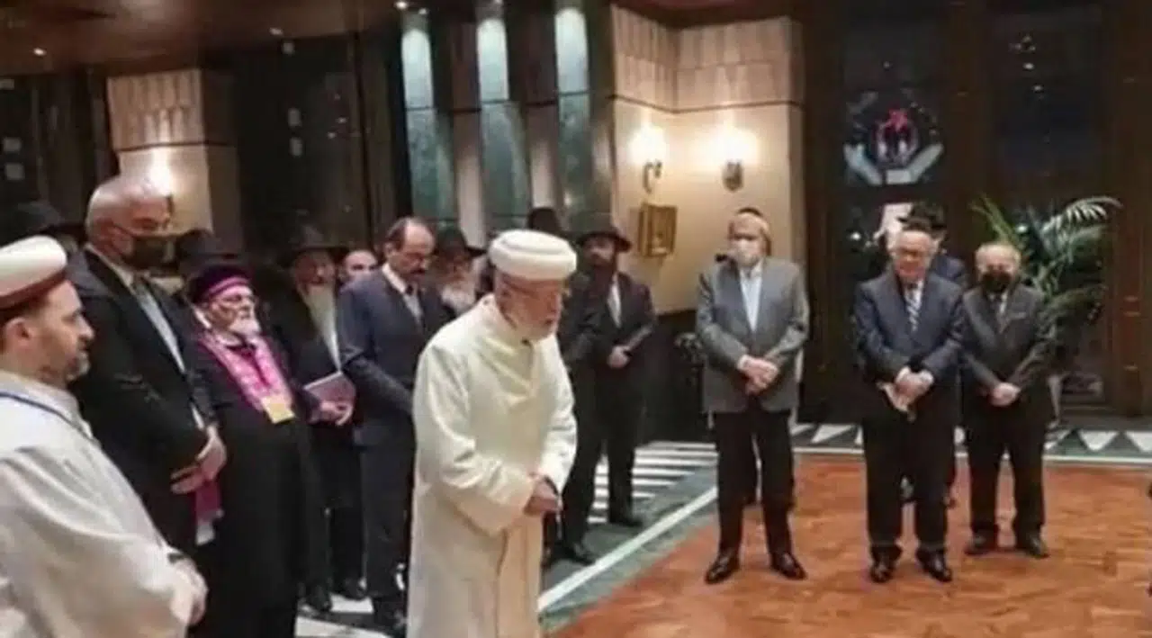 Beştepe'ye giden hahamlardan Erdoğan'a kutsama duası