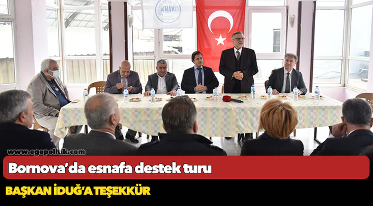 Bornova’da esnafa destek turu