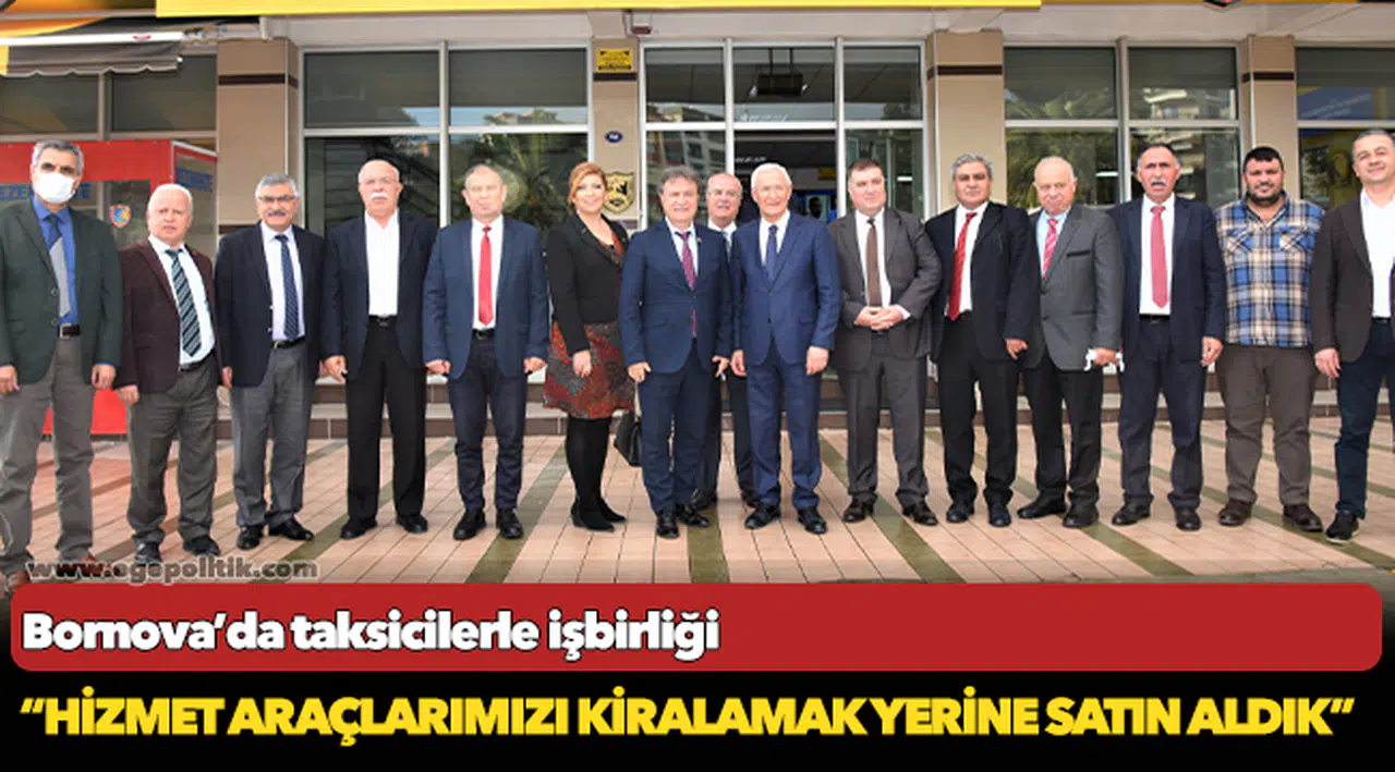 Bornova’da taksicilerle işbirliği