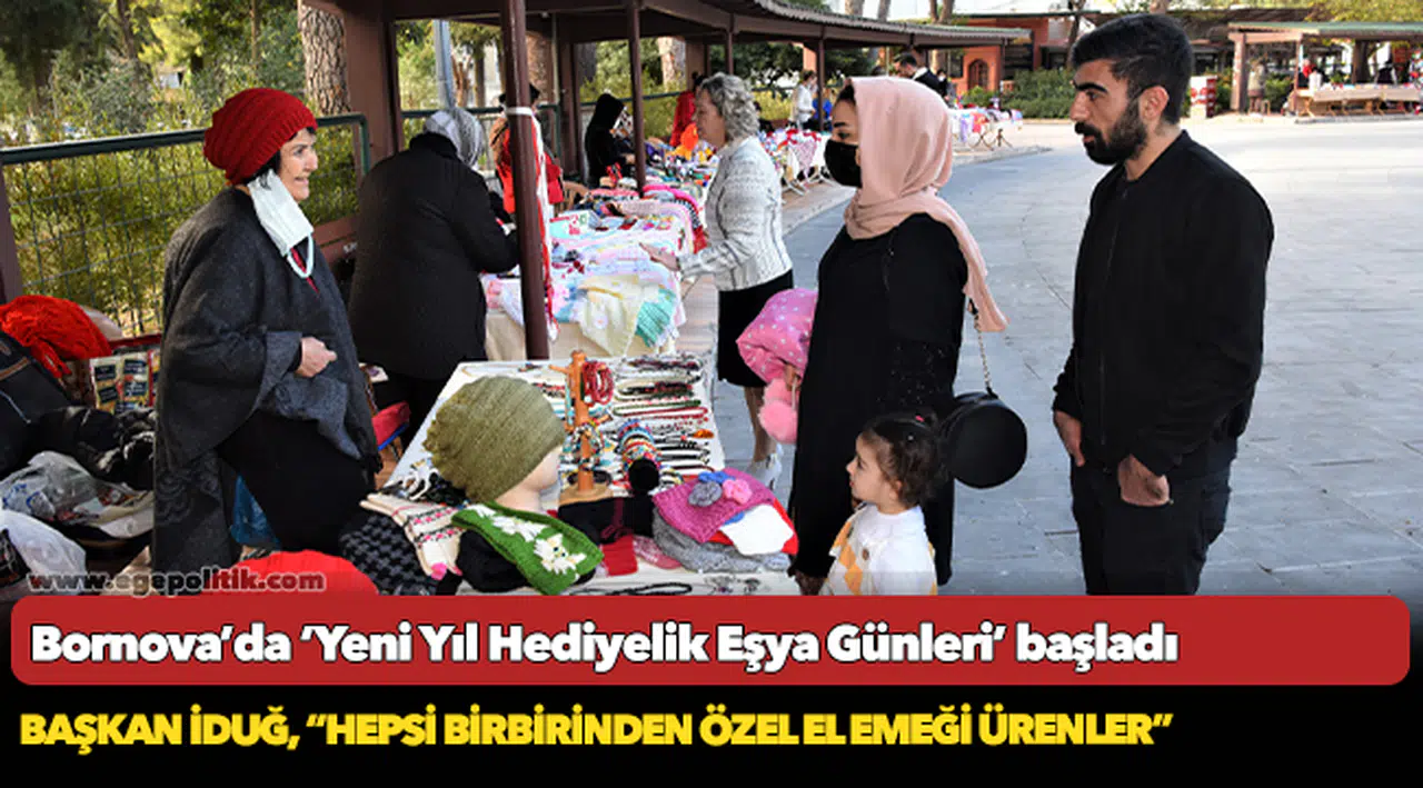 Bornova’da ‘Yeni Yıl Hediyelik Eşya Günleri’ başladı